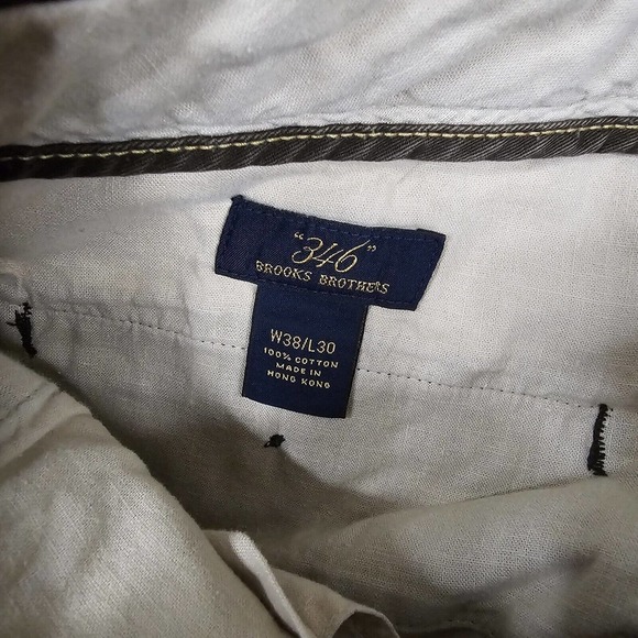 Vintage Brooks Brothers Pants Mens 38x30 Chino 90s Preppy Smart Casual Academia - Picture 8 of 8